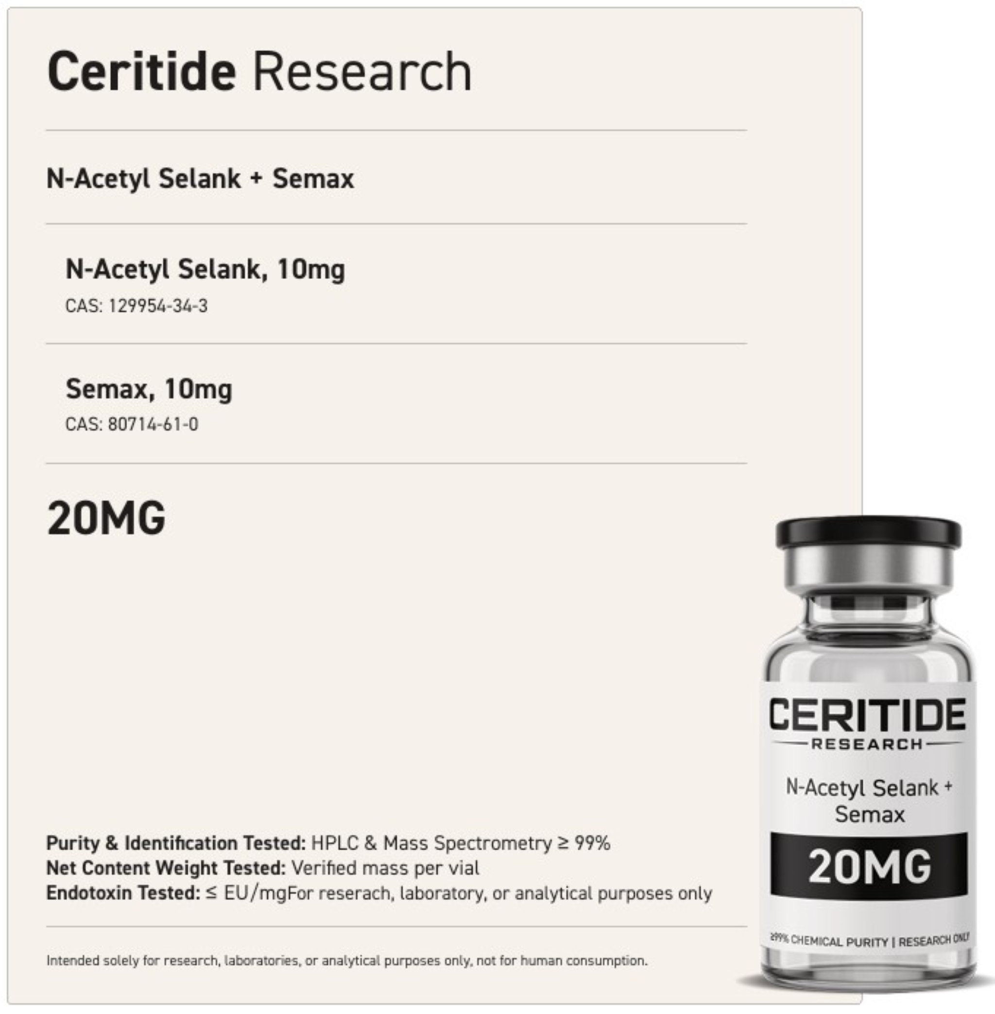 N-Acetyl Selank + Semax